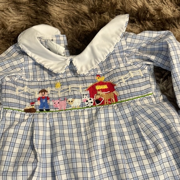 Blue and red Plaid Long Bubble size 24 months/2T - Picture 6 of 9